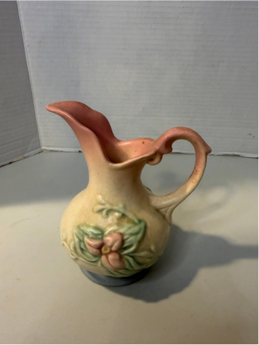 Hull Pottery Floral Vase One Size Beige and Pink